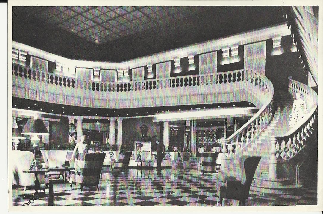 Gran Hotel Ancira en 1961, postal hist&oacute;rica